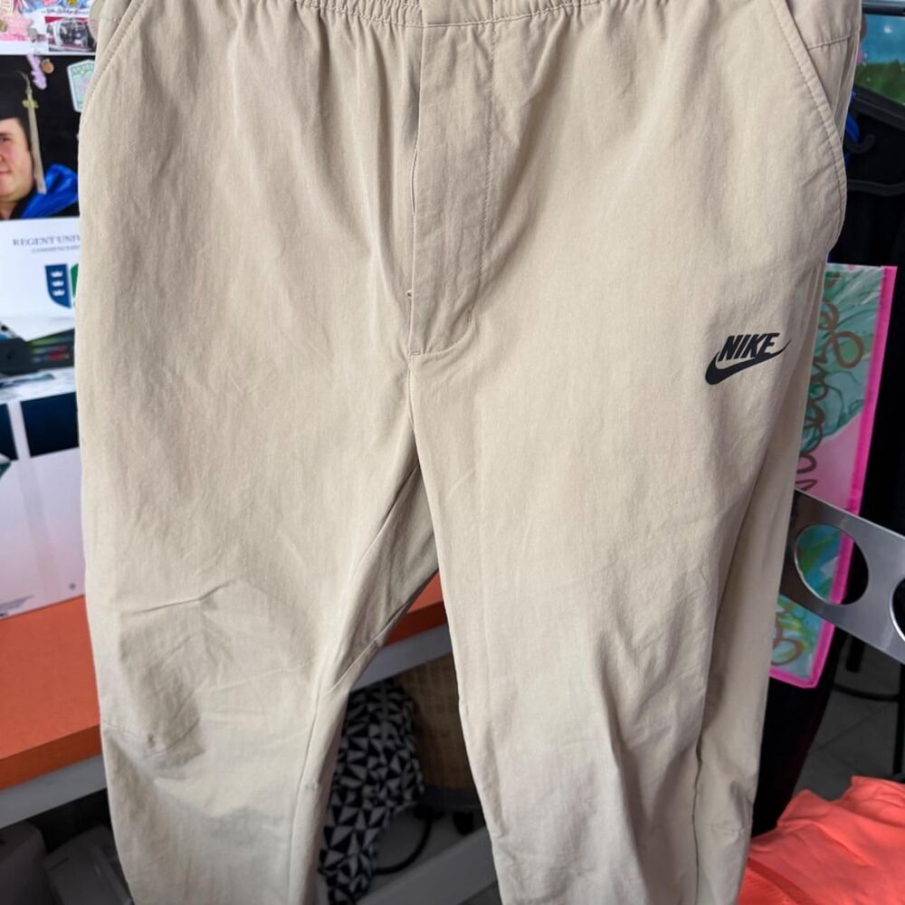 Nike Men's Cream and Tan Trousers